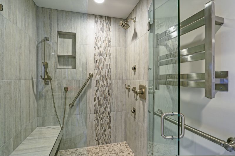 Walk-In Shower with Built-in Bench