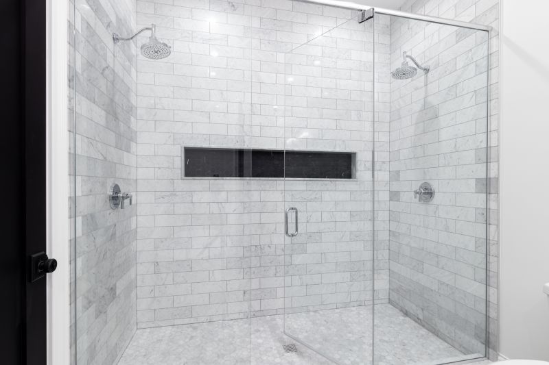 Shower with Recessed Storage